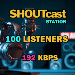 Shoutcast 192kbps - 100 Listeners
